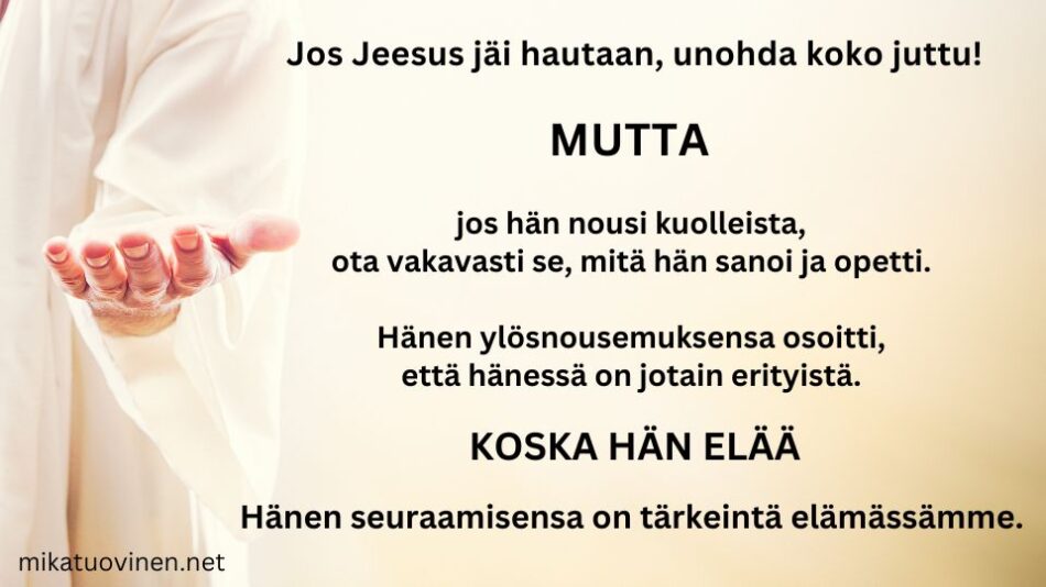 Jeesuksen ylösnousemisen merkitys