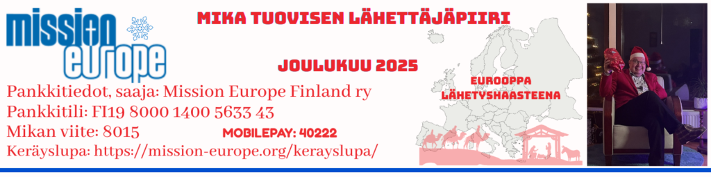Lahjoitus lähetystyölle